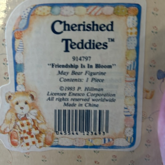 Cherished Teddies collectible bear figurine- 1993- “Friendship Is In Bloom“ - Picture 6 of 7